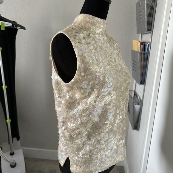 Vintage Cyn Les Hand Beaded Wool Cardigan Sweater British Hong Kong EU 4O - Picture 6 of 6